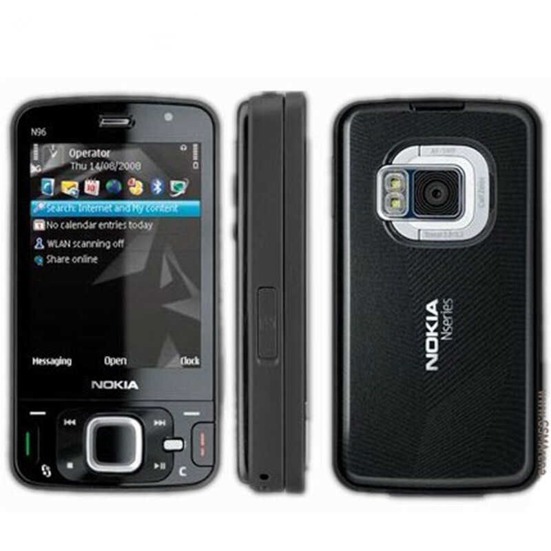 Original Nokia N96 Unlocked SmartPhone Dual Slider 3G Wifi 16GB 5MP GPS Black