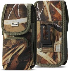 Military Grade Cell Phone Belt Holster Nylon Belt Pouch for iPhone 16, 16 Pro, 1