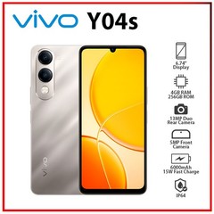 VIVO Y04s 4GB+256GB GOLD Dual SIM Octa Core Unlocked Android Cell Phone