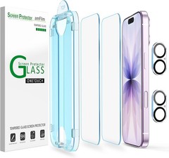 iPhone 17 6.3 Inch Screen & Camera Lens Protectors – 2 Pack, Case Friendly