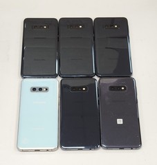 for trade-in Lot of 6 Used Samsung Galaxy S10e SM-G970U 128GB Black Unlocked