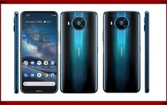 Original Unlocked Nokia 8.3 5G WIFI 64GB DUAL SIM 64MP 6.81″ LCD Blue Excellent