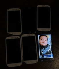 Samsung Lot of 6 Galaxy S3 16GB Fast Ship Fair Used Parts NO Power Cracked