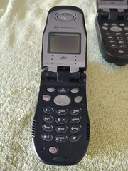 2 Vintage Nextel i60c Motorola Cell Mobile Gray Cellular Phone