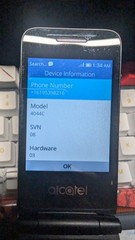 Alcatel QuickFlip 4044C – Gray (Unlocked) Flip Phone – GOOD