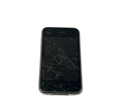 Apple iPhone 3G A1241 16GB White CRACKED Screen & Back FOR PARTS OR REPAIR
