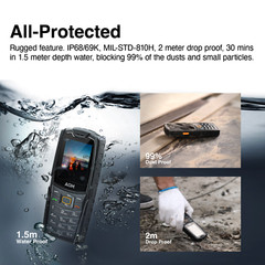 AGM M6 Rugged Feature Phone Large Button Large Font Basic Seniors Phone No WiFi