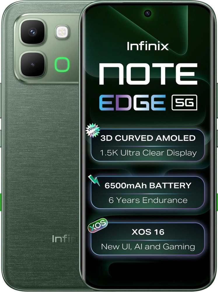 Infinix Note Edge (Green 8GB/256GB) MediaTek Dimensity 7100 NFC Global Version.