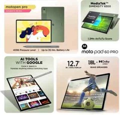 MOTOROLA Pad 60 Pro 12 GB RAM 256 GB ROM 12.7 inch with Wi-Fi Only Gaming Tablet