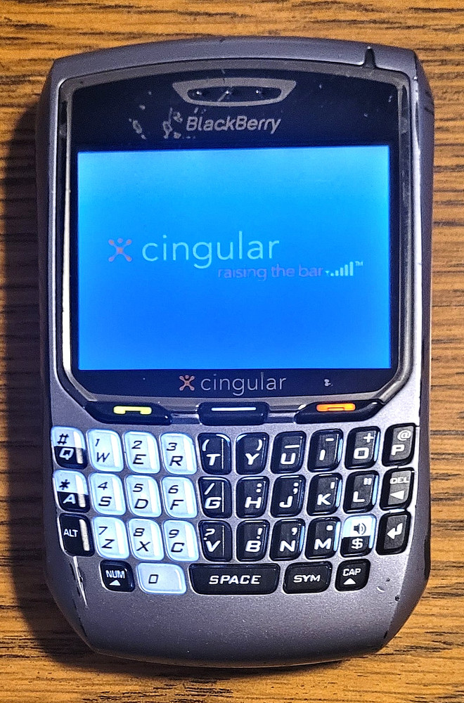 BlackBerry 8700c – Slate Blue and Black ( Cingular ) Rare GSM Smartphone