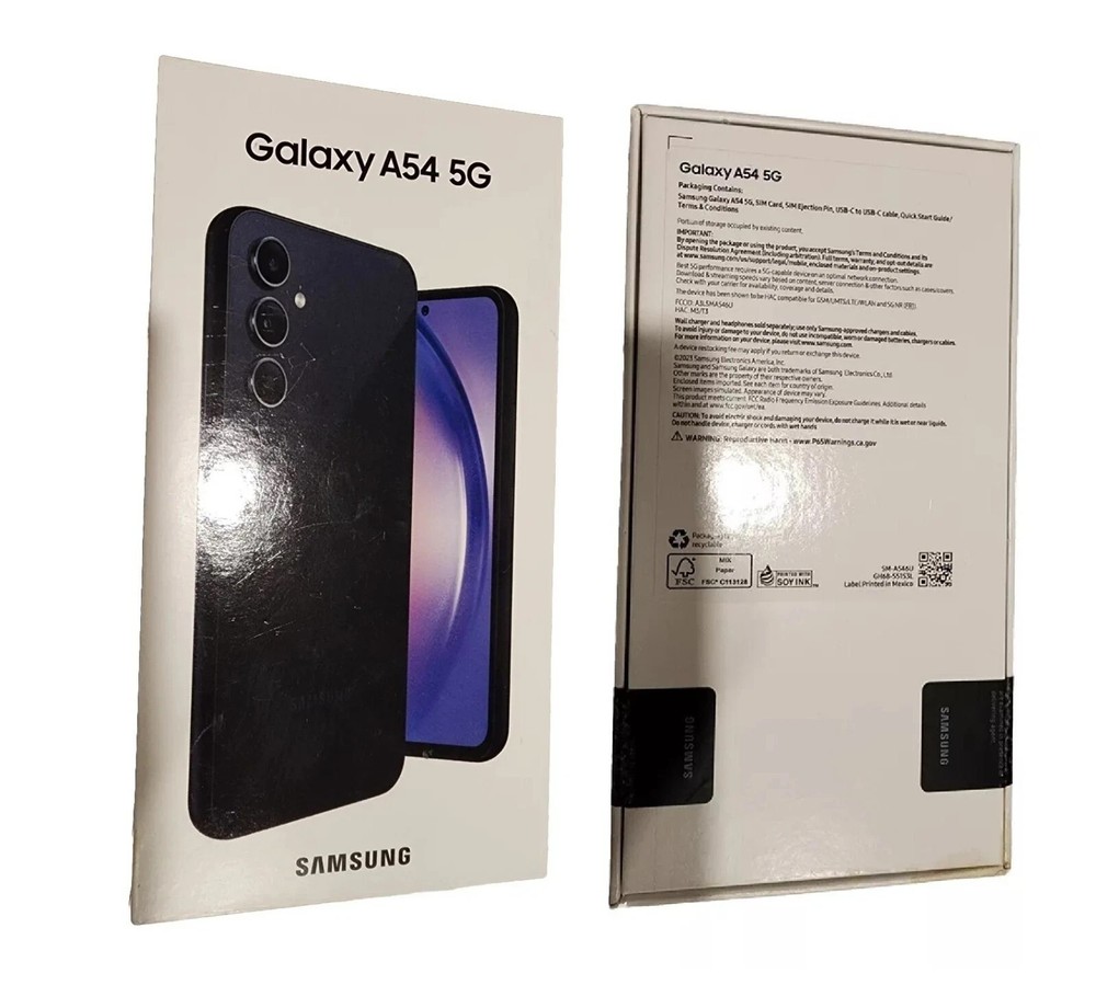 OPEN BOX Samsung Galaxy A54 5G A546U 128GB Factory Unlocked – Awesome Graphite