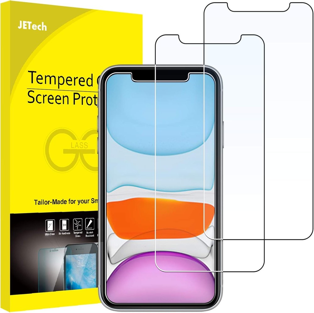 2-Pack Screen Protector for iPhone 11 & iPhone XR 6.1-Inch, Tempered Glass Film
