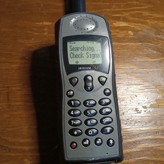 Iridium 9505A Satellite Phone with Accessories + SIM +Box Powers On