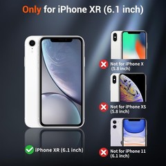 Magnetic for iPhone XR Phone Case Slim Translucent Matte Shockproof Black Cover