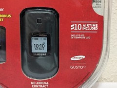 Samsung Gusto 2 SCH-U365 Gray Verizon Cell Phone -Bonus Headset