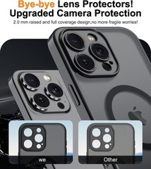 Magnetic for iPhone 16e/17e Case with Screen Protector, Wrist Strap, Deep Blue