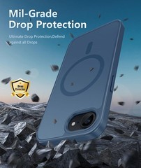iPhone 17e Magnetic Case: iPhone 16e Cases Matte Textured Military Grade Protect