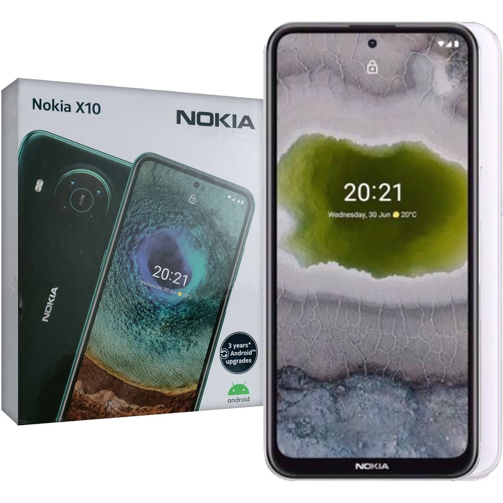 Nokia X10 5G Snow 128GB + 6GB Dual-SIM Factory Unlocked GSM NEW