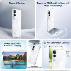 Vivo Y400 5G (White 256GB 8GB RAM) 6.67 inch 4 Gen 2 Processor Global Version