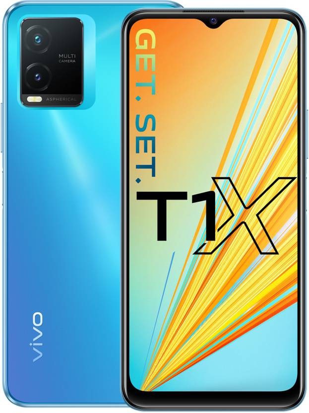 vivo T1X ( Blue, 128 GB) (6 GB) Snapdragon 680 Processor Global Version.