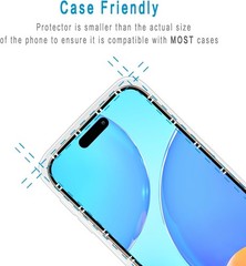 2PCS Tempered Glass Screen Protector for iPhone 17 Pro Max 6.9 Inch Full Coverag