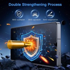 2 Pack Matte Black Privacy Screen Protectors for Samsung Galaxy S25 Ultra