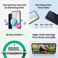 💯BRAND NEW SAMSUNG GALAXY A35 5G A356U1 128GB+6GB FACTORY UNLOCKED-BLACK