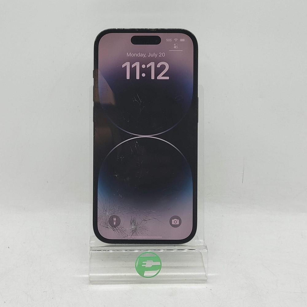 Broken Unlocked Apple iPhone 14 Pro 128GB 18.5 MPXT3LL/A Read