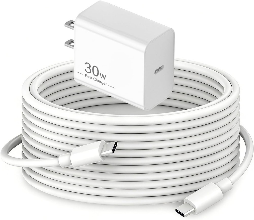 30W USB-C Fast Wall Charger for iPhone 17 Pro/16 Pro with 6.6FT Cable