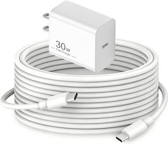 30W USB-C Fast Wall Charger for iPhone 17 Pro/16 Pro with 6.6FT Cable