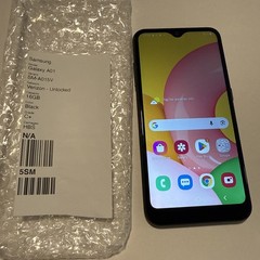 Samsung Galaxy A01 16gb Black SM-A015V (Verizon / Unlocked) Perfect Screen