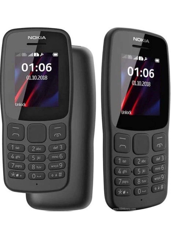 Brand New Nokia 106 Unlocked Dual SIM Phone 2018 Big Buttons – Black