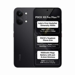 POCO X8 Pro Max (Black, 256 GB 12GB RAM) 6.83″ Dimensity 9500s Global Version.