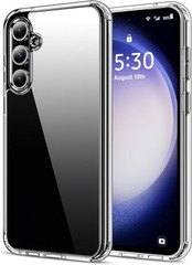 Case for Samsung Galaxy S23 FE 5G 6.4-Inch, Transparent Hard Back Phone Cover