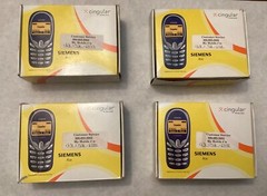 Siemens A56 (Cingular) Untested Vintage Cell Phone Lot Of 4 in a Box
