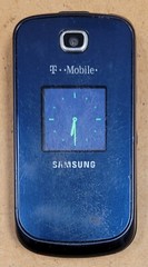 Samsung SGH-T259 – Midnight Blue ( T-Mobile ) Rare Cellular Flip Phone – No Back