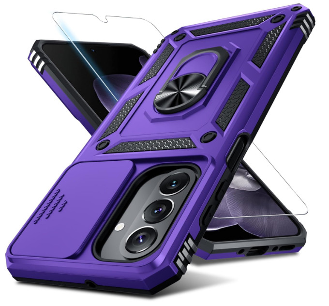 For Samsung Galaxy A26 5G Purple Case Heavy Duty Shockproof Protective Cover