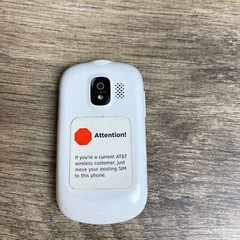 Alcatel One Touch 871A White Silver Bluetooth Color Screen 2.0MP Cellular Phone