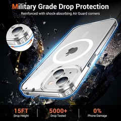 1. For iPhone 15 Case, iPhone 14 Case, iPhone 13 Case Clear, Shockproof Slim 2