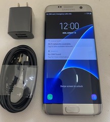 Samsung Galaxy S7 Edge G935F/DS Dual SIM 32GB Unlocked SmartPhone Silver GOOD