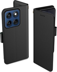 Motorola Edge 2025 Case PU Leather Flip Cover Wallet Protector with Card Slots