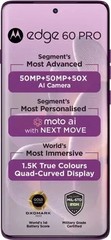 MOTOROLA Moto Edge 60 Pro 5G-Factory Unlock Dual SIM-12GB 256GB-Sparkling Grape