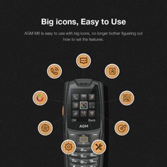 AGM M6 4G Outdoor Mobile Phone No Contract Button Mobile Phone Rugged Phone Flashlight 2SIM