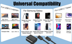 45W USB-C Super Fast Wall Charger 6FT Cable For Samsung Galaxy S20 S21 S22 S23+