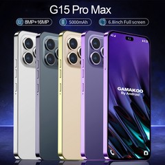 Unlocked Cell Phone G15 Pro Max 128GB+4GB Dual Sim Android Smartphone 5000mAh