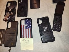 4 Cell phones and accessory Bundle Samsung Celero
