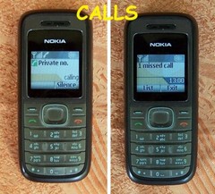 NOKIA 1208 with Big Font, Flashlight Mobile Phone TOP CONDITION -ΝΟ 1110 1202-
