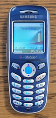 Samsung SGH-X105 – Blue and Silver ( T-Mobile ) Very Rare Cellular GSM Phone