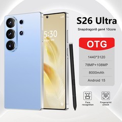 S26 Ultra 5G Smartphone 7.3″ Unlocked Android 15 8GB+256GB Cellphone Dual SIM