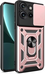 1. For Motorola Moto Edge 2025 Case Slide Camera Cover Shockproof Rose Gold 2.